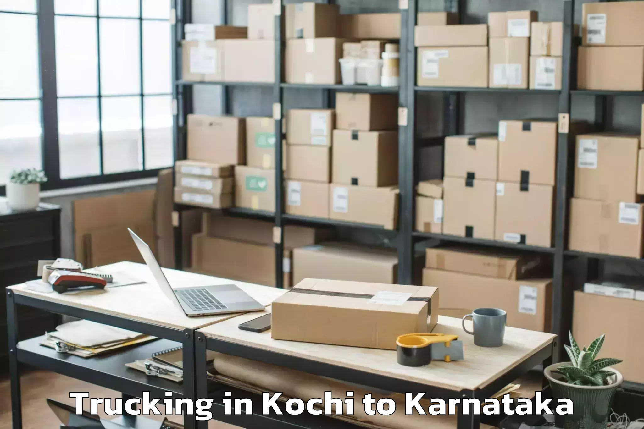 Get Kochi to Holesirigere Trucking